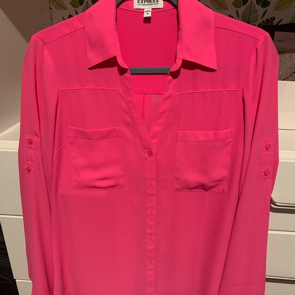 Hot pink express portifino shirt